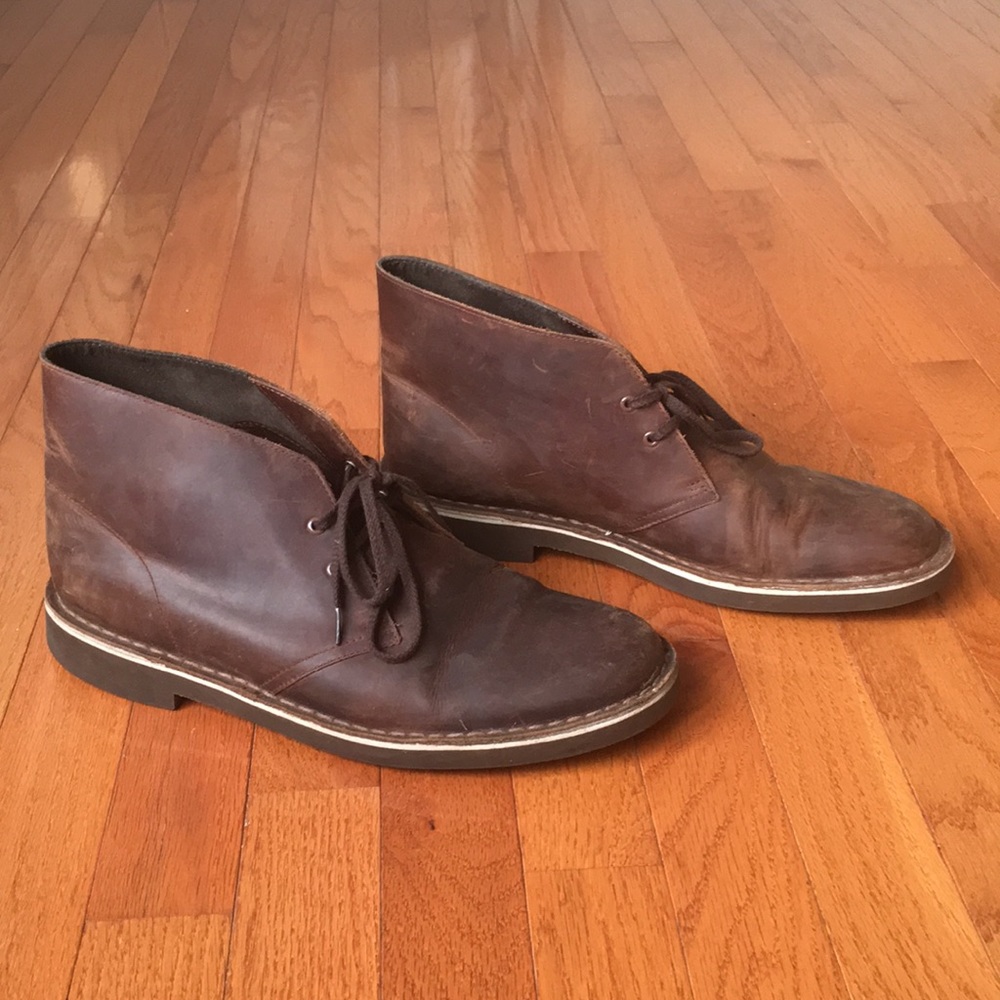 Clarks Bushacre 2 Chukka Boot Brown Leather 10.5